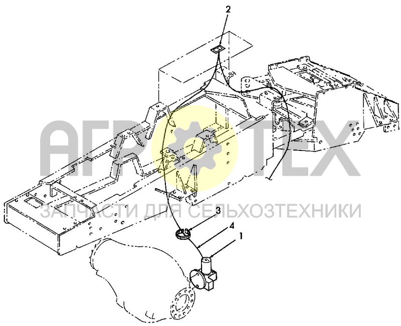 Электрооборудование переднего блокируемого дифференциала (11E01) (№1 на схеме)